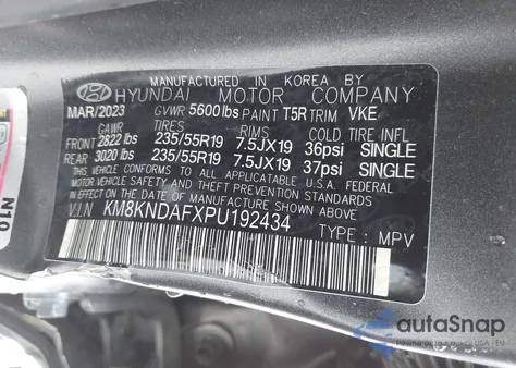 2023 Hyundai Ioniq 5 Sel z USA, uszkodzony, nr VIN KM8KNDAFXPU192434